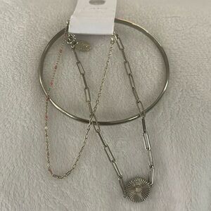 Loft Bracelet Trio - Gold and Pink detailing